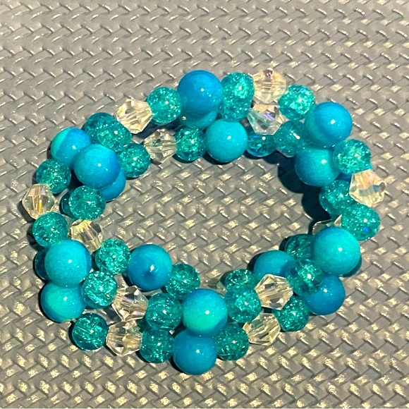 🩵 ☁️ Handmade Stretch Bracelets & Convertible Necklace/Bracelet ☁️ 🩵 - Picture 3 of 5